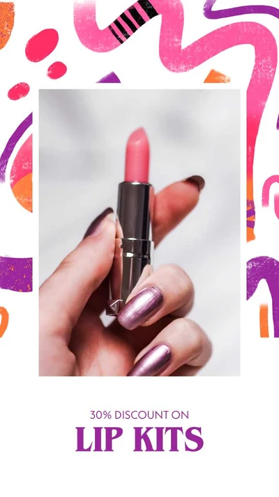 Template Chic Pink Beauty Sale Ad Template