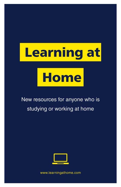 Template Blue and Yellow Educational Poster Template