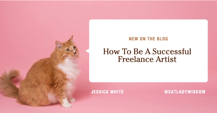 Template Pink Freelance Artist Blog Post