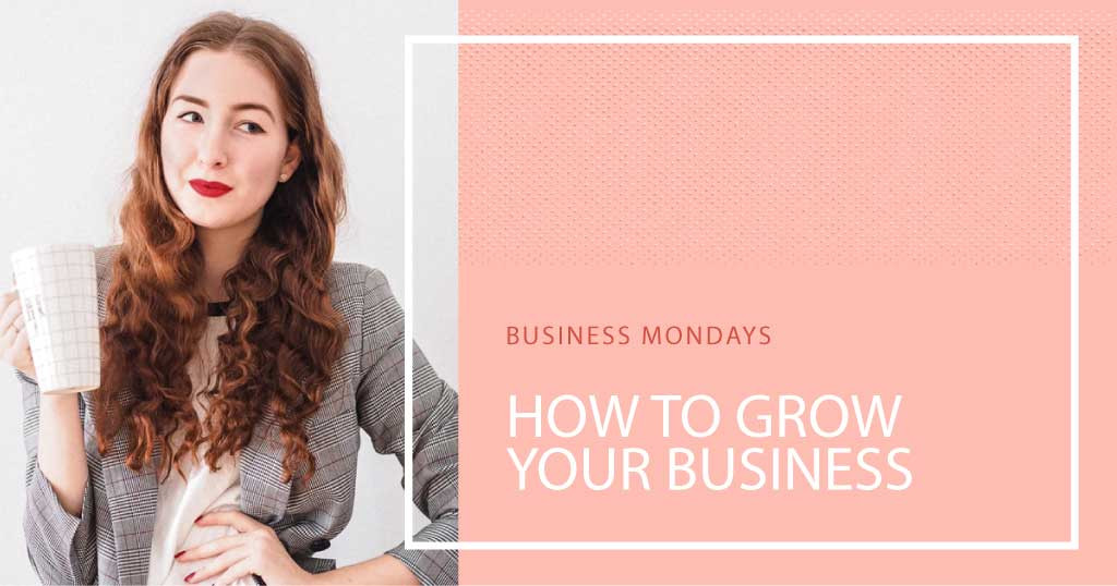 Template Peachy Business Poster Grow Your Presence