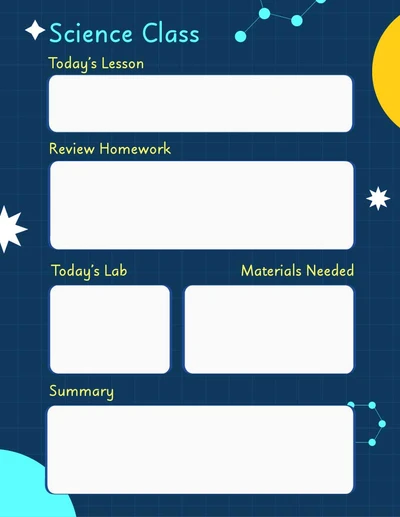 Template Educational Navy Blue School Poster Template