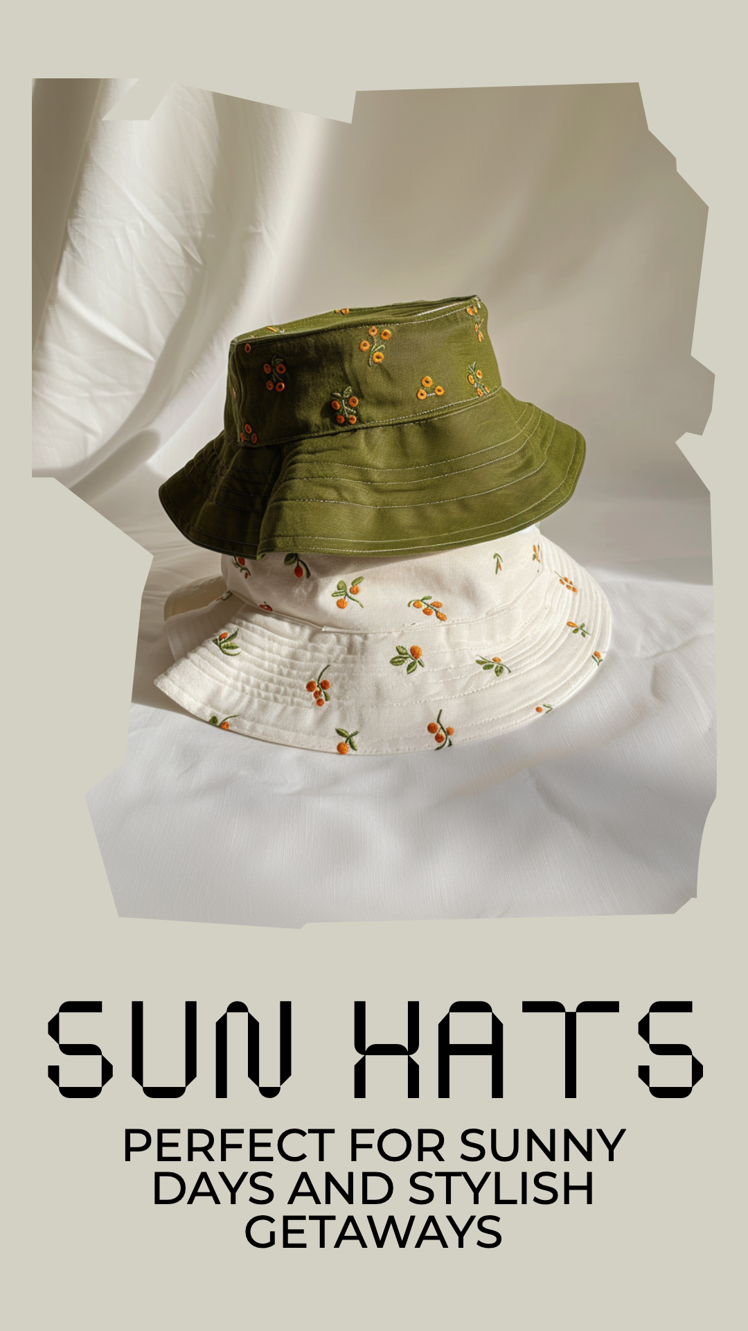 Template Chic Olive Instagram-Story For Summer Hats