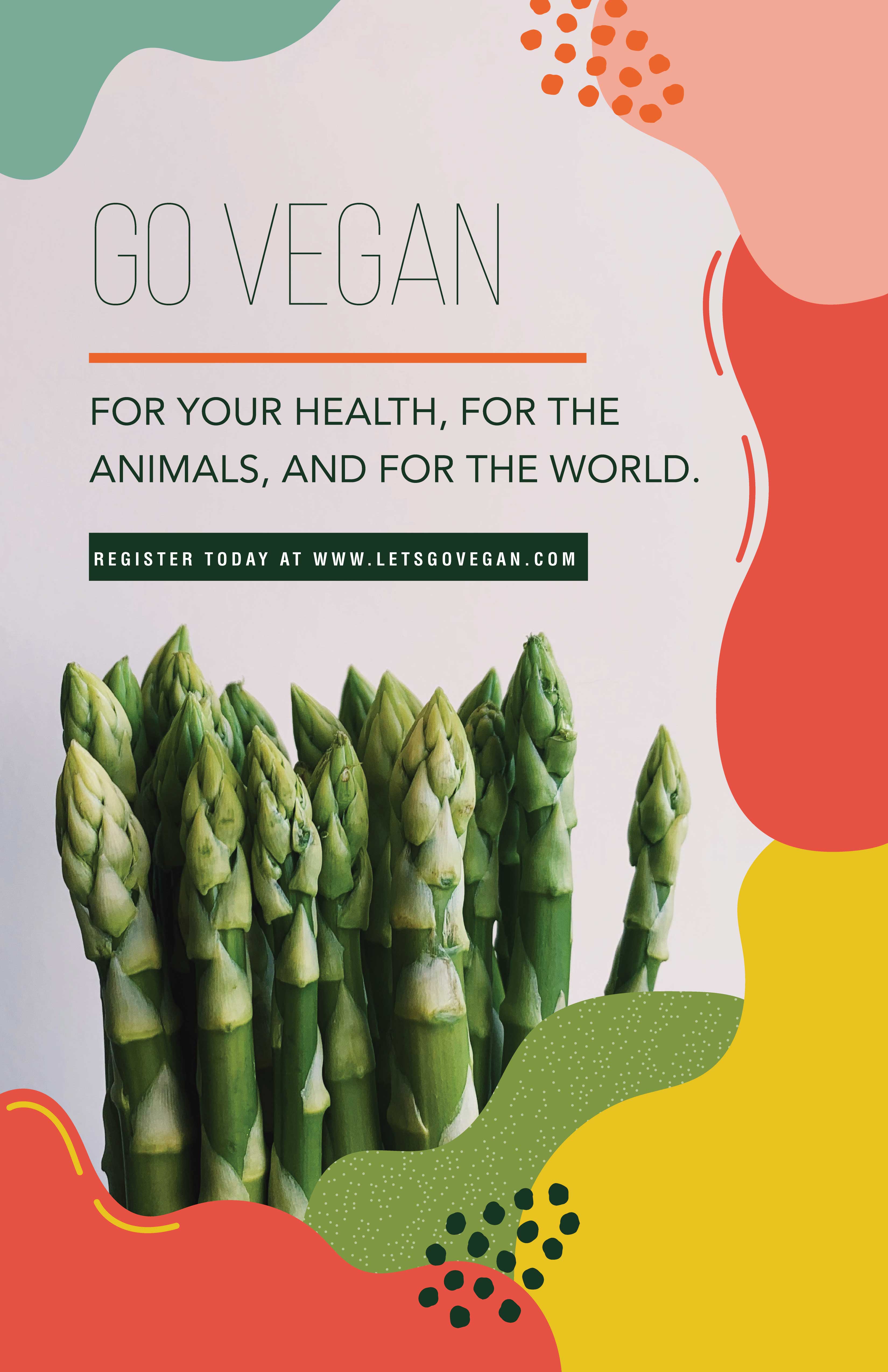 Energizing Green Vegan Health Poster Design