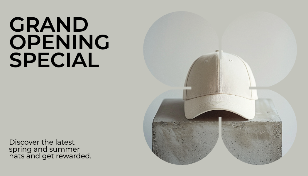 Template Grand Opening Gift Card in Elegant Beige