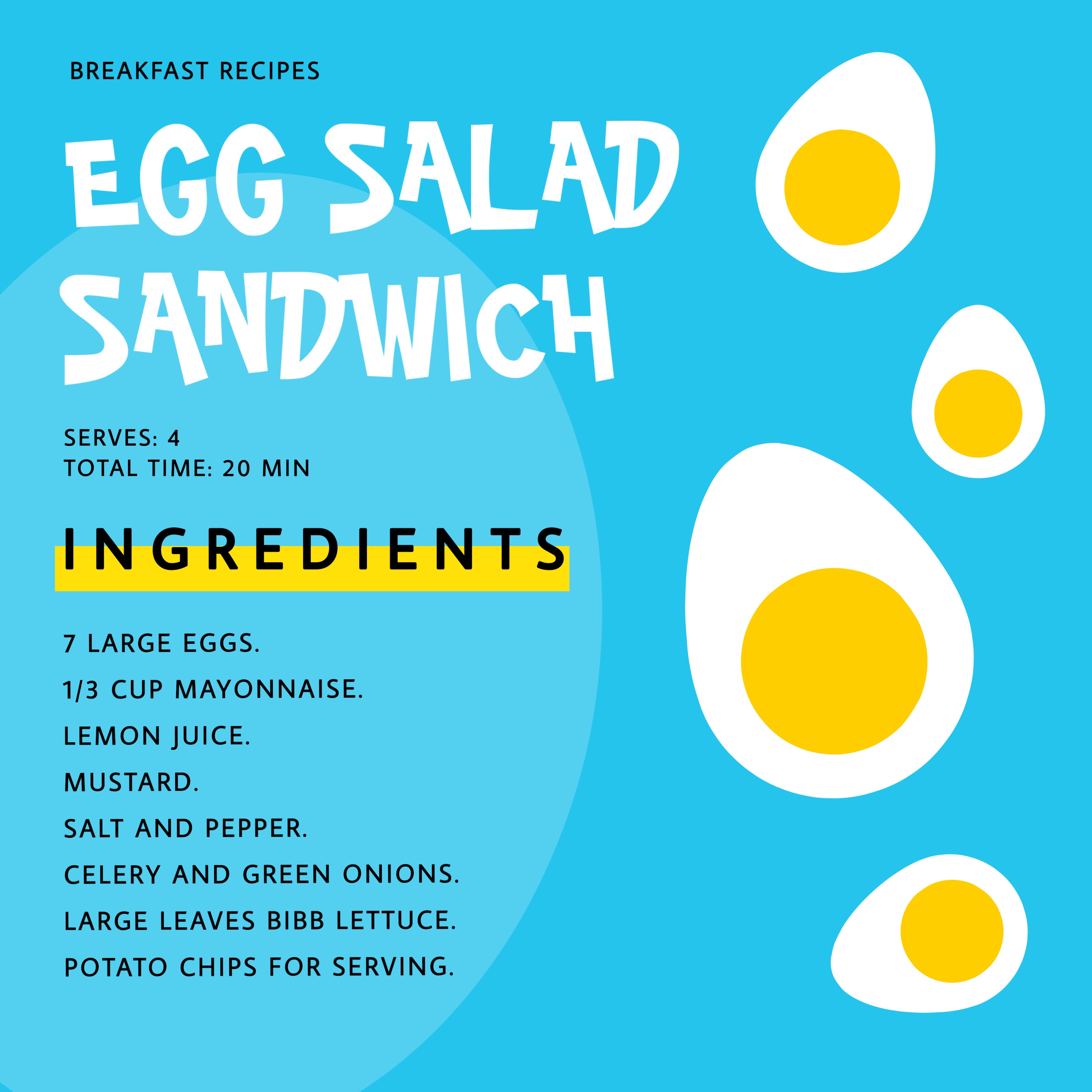 Sunny Side Up Egg Salad Sandwich Post