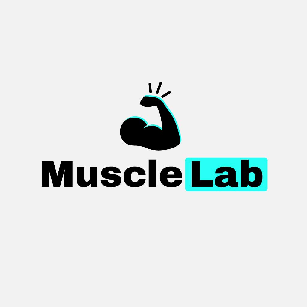 Sleek Black and Teal Gym Logo Ad