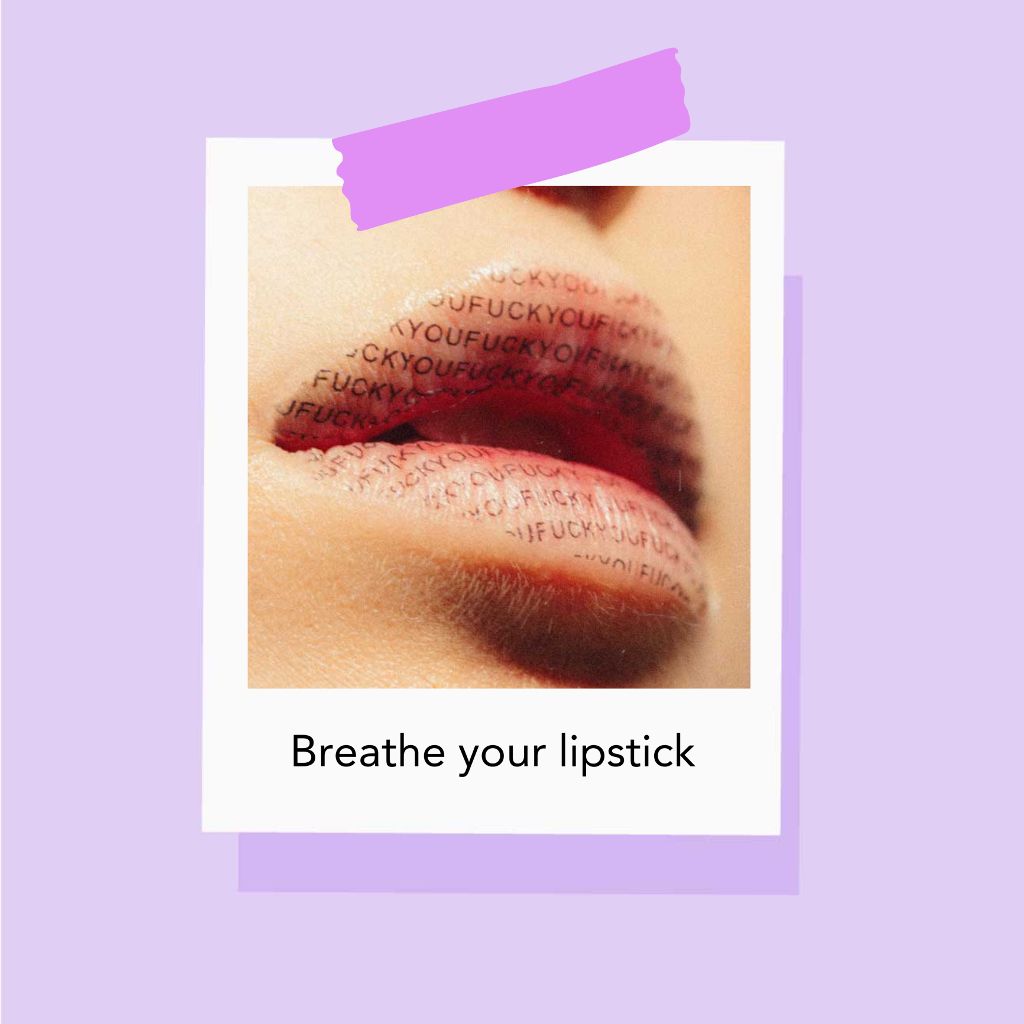 Mauve Kiss Edgy Fashion Poster Template