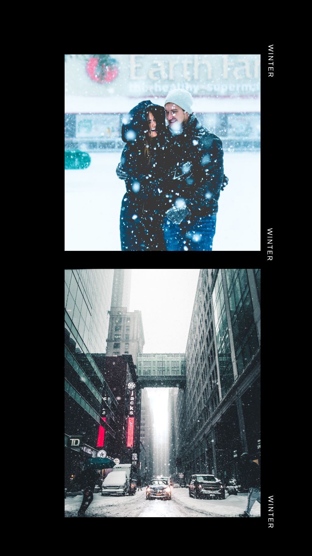 Urban Winter Wonderland Poster Design