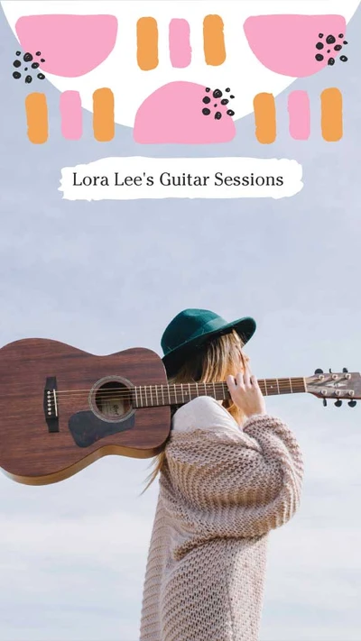 Template Cozy Outdoor Guitar Lessons Poster Design