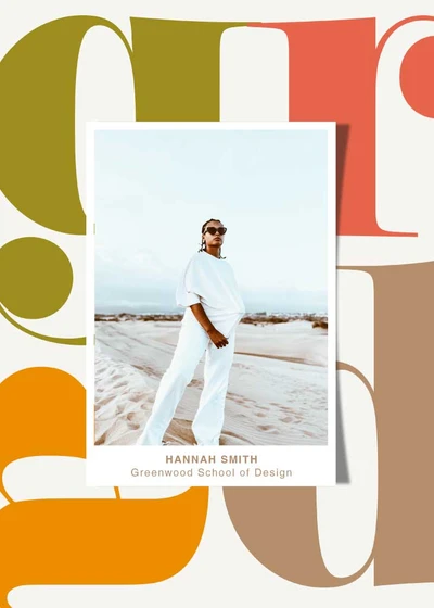 Template Modern Academic Poster Design in Earth Tones