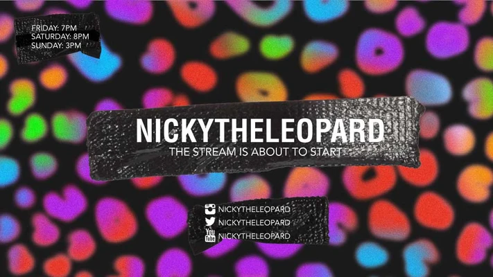 Template Colorful Live Stream Schedule Social Post