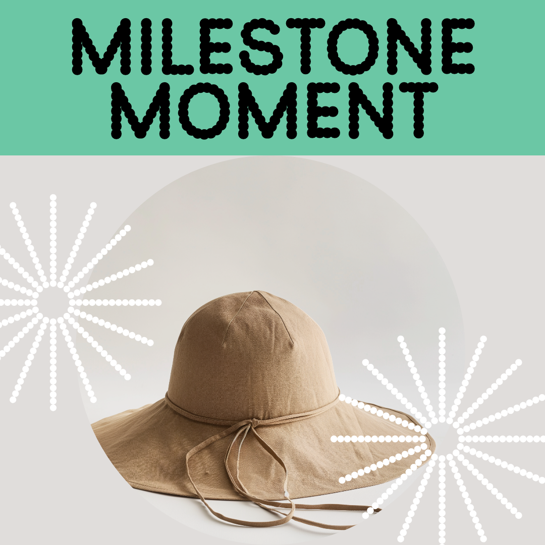 Stylish Beige Instagram Square Post for Milestones