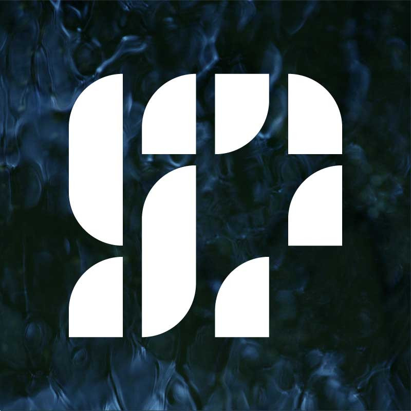 Template Elegant Navy Blue Abstract Poster Design