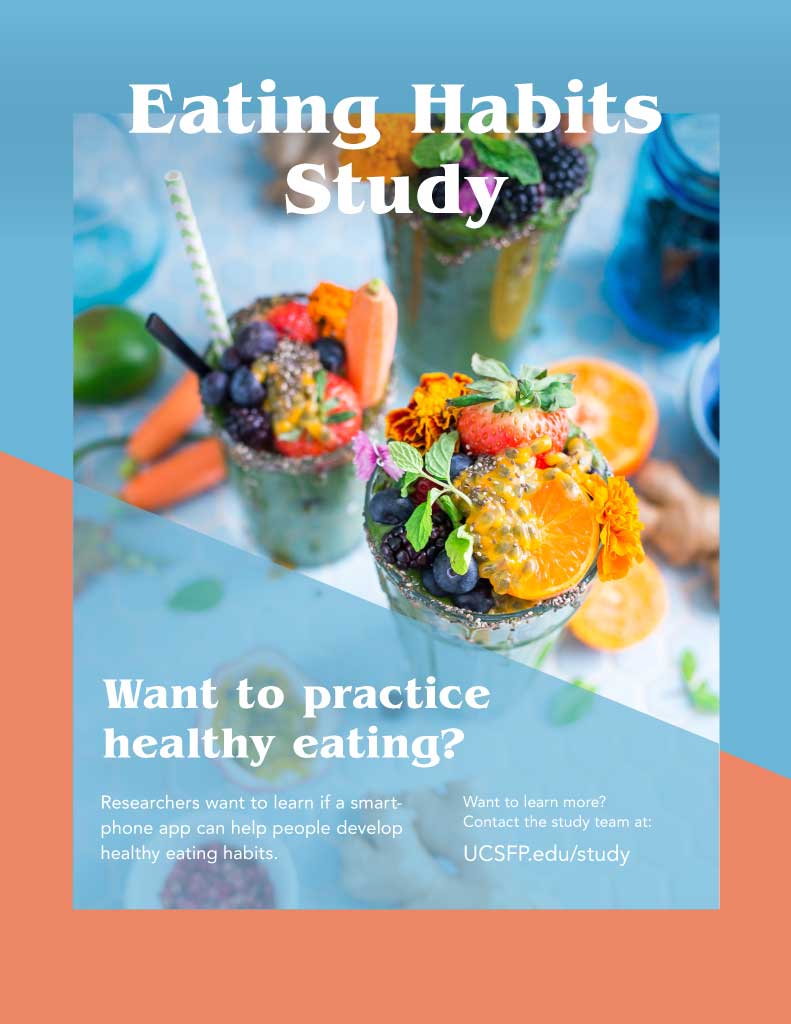Template Healthy Eating Study Vibrant Poster Design