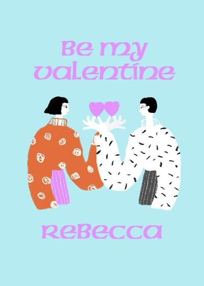 Template Charming Customizable Valentine's Day Post Design