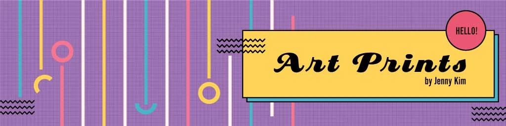 Template Colorful Art Prints Advertisement Poster