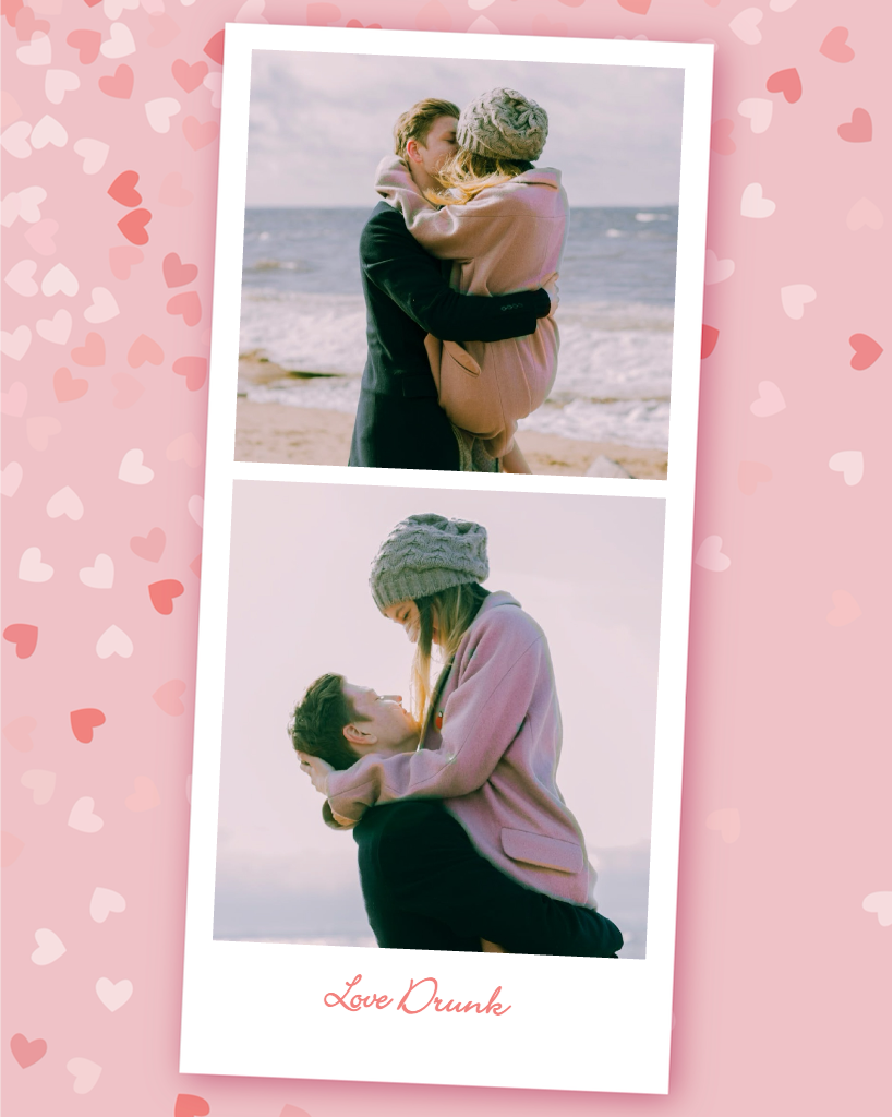 Template Romantic Instagram-Portrait Post with Pink Elegance