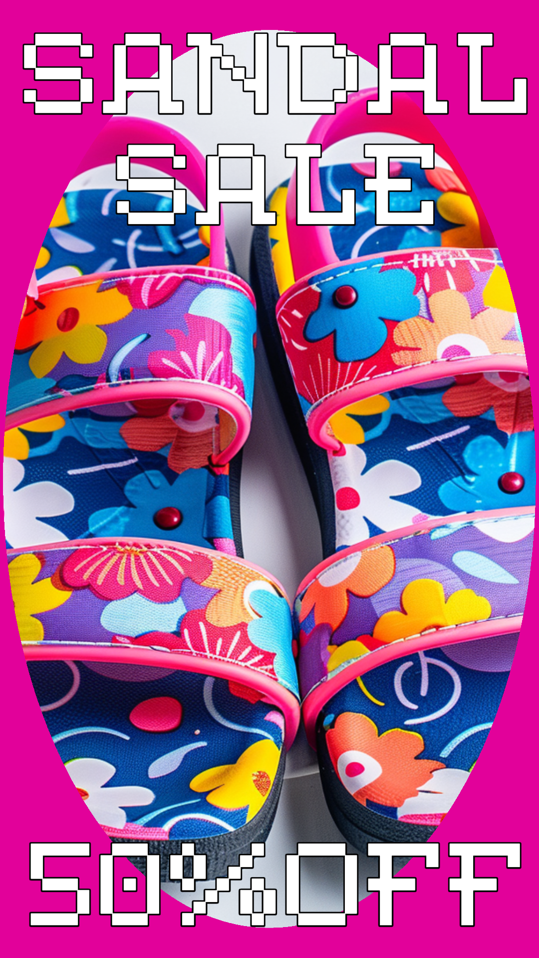 Template Colorful Sandal Sale Instagram Story Design