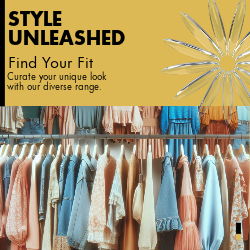 Style Unleashed Orange Fashion Ad Template