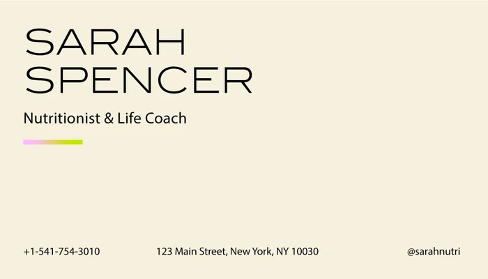 Template Elegant Beige Business Card Template Design