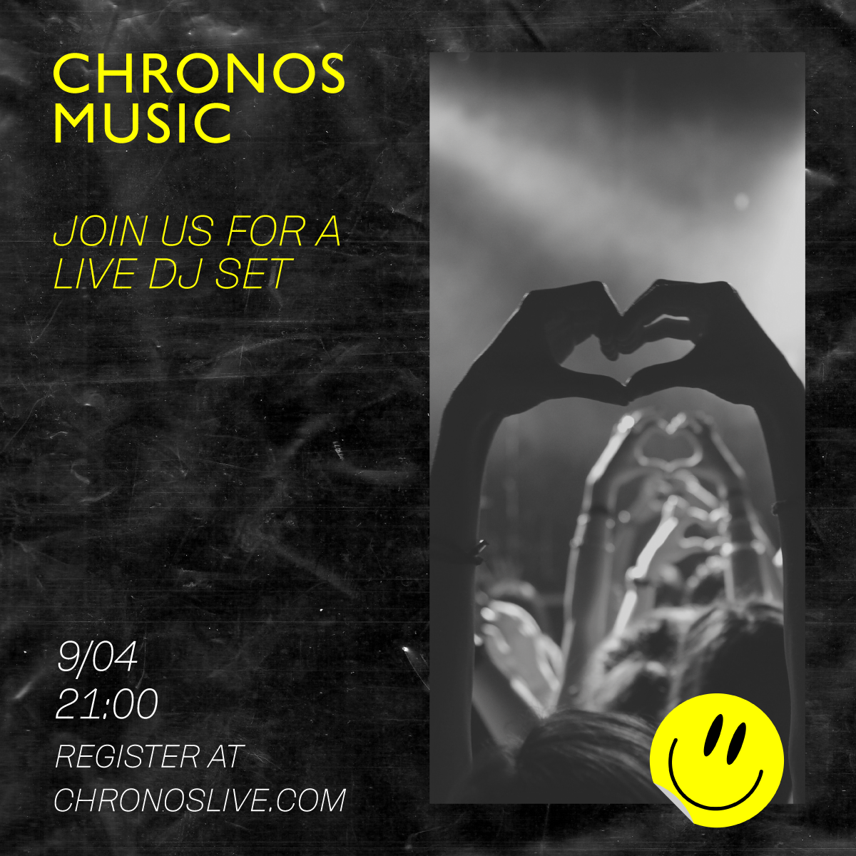 Template Vibrant Yellow Music Event Poster Design