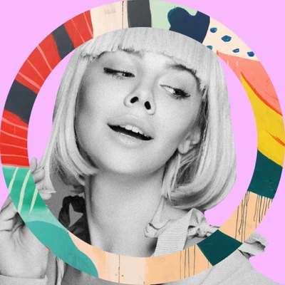 Template Chic Magenta Splash Fashion Poster