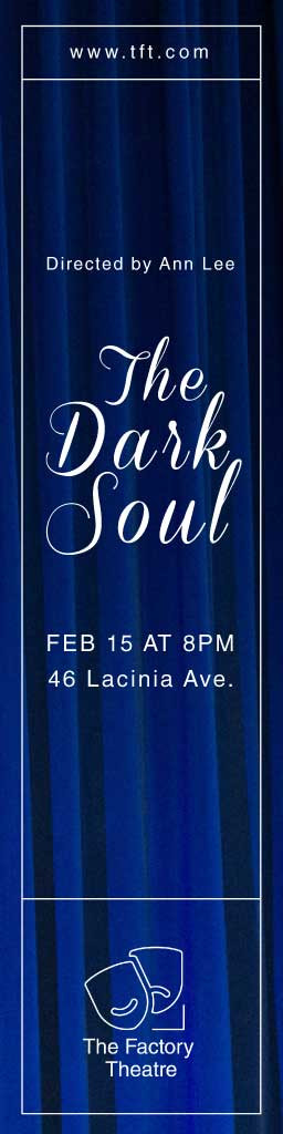 Template Navy Blue Theatrical Event Poster Design