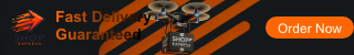 Speedy Orange Delivery Service Ad Banner