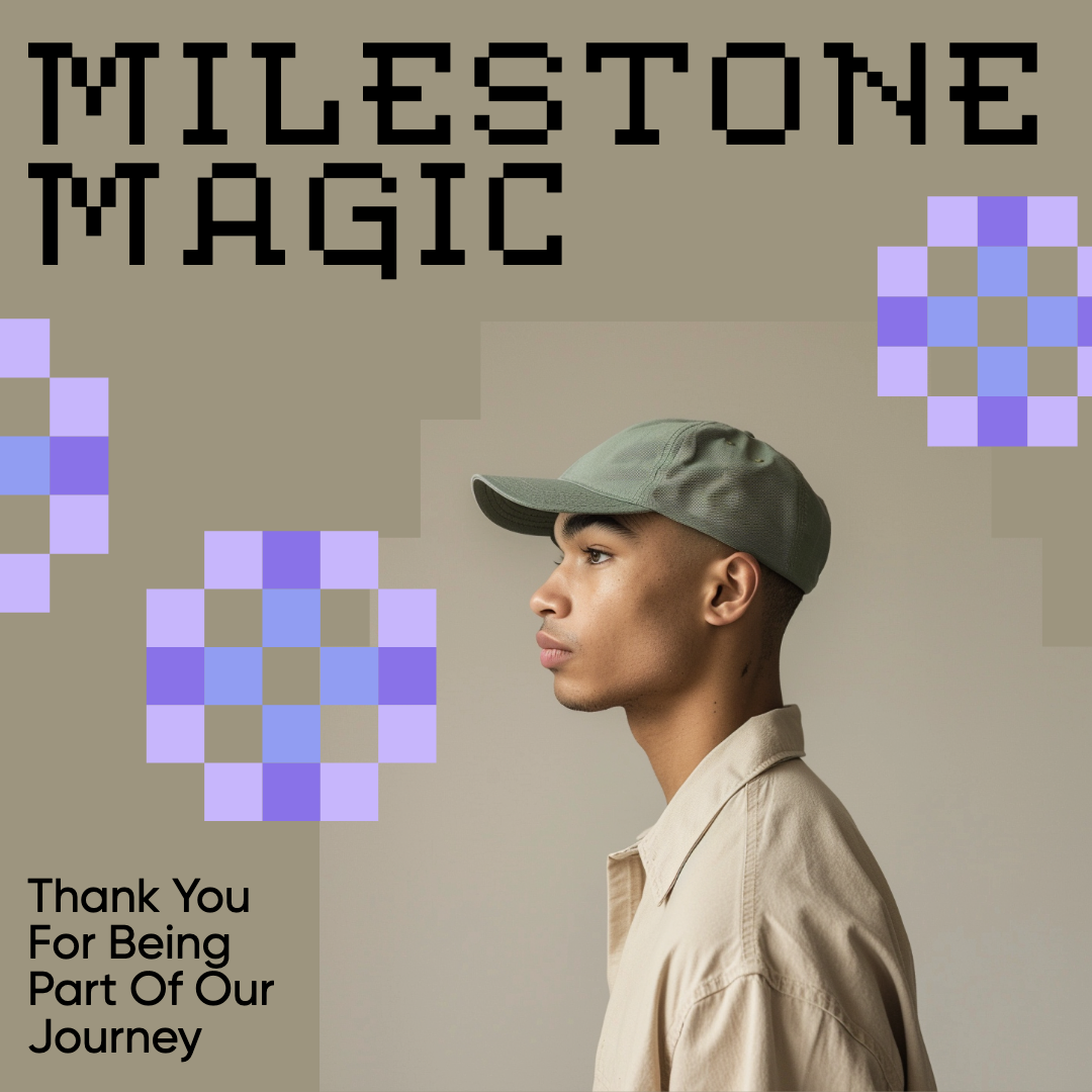 Memorable Milestone Magic Instagram Post in Beige