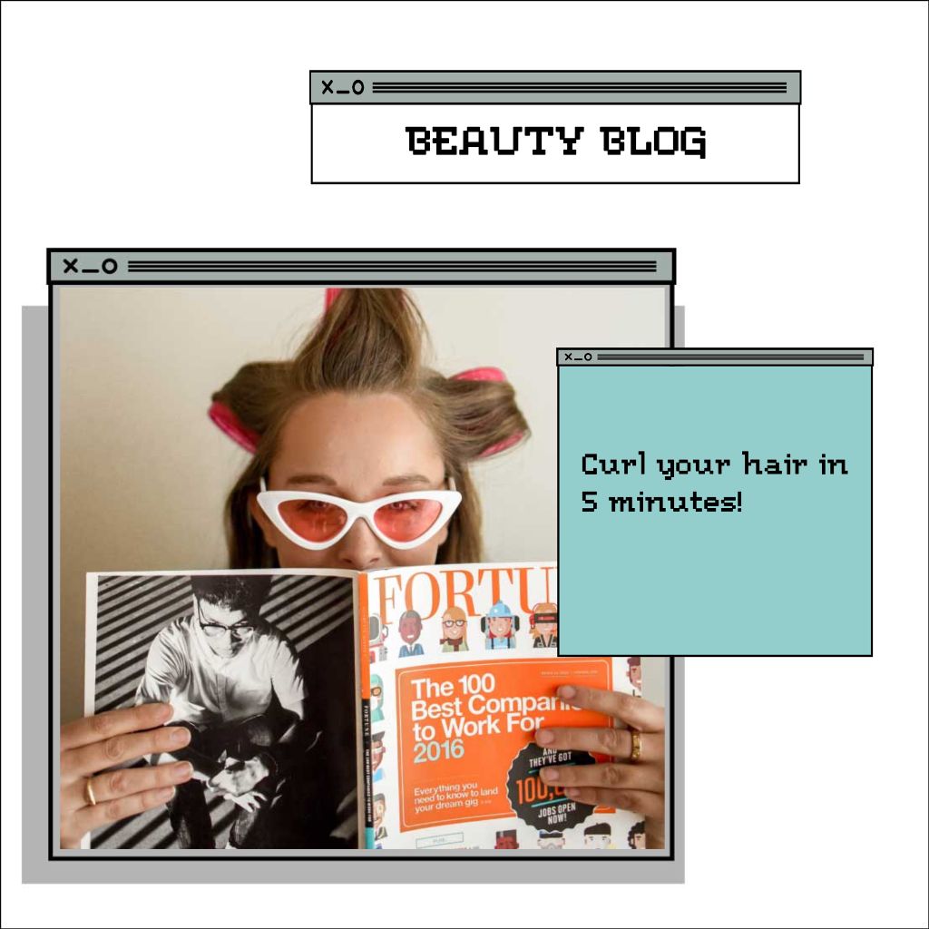 Chic Beauty Blog Poster Template in Teal