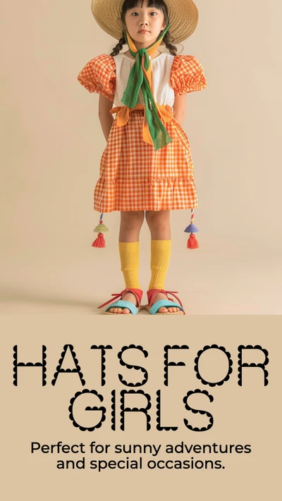 Sunny Orange Instagram Story Ad for Kids Fashion