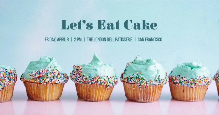 Template Delightful Bakery Poster with Teal and Pink Accents