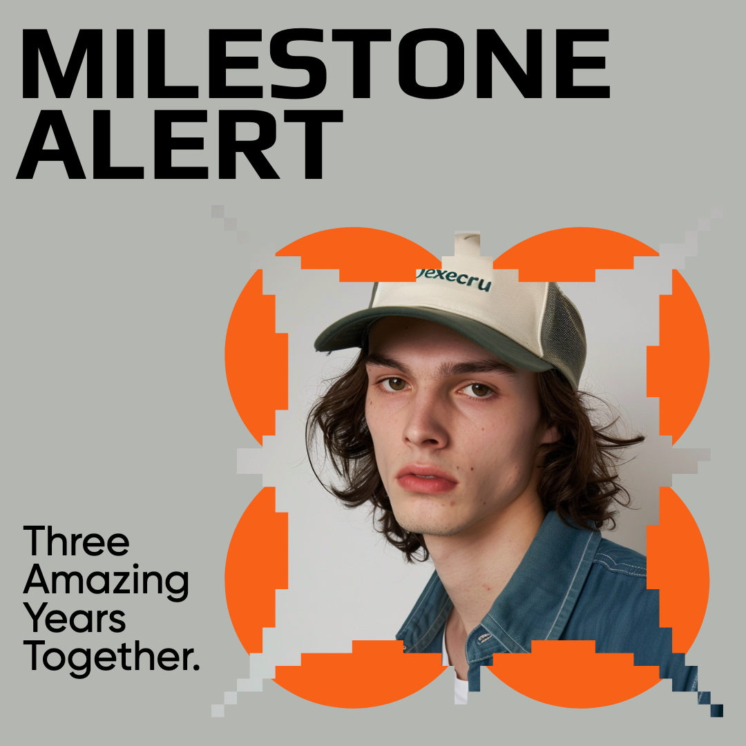 Celebrate Milestones Orange Instagram Post Template