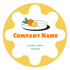 Fresh Citrus Product Ad Template in Orange