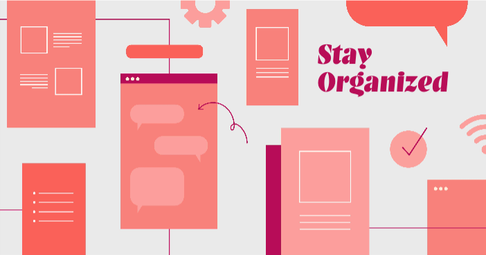 Template Coral Harmony Office Organizational Poster Design