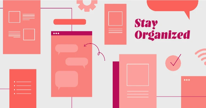 Template Coral Harmony Office Organizational Poster Design