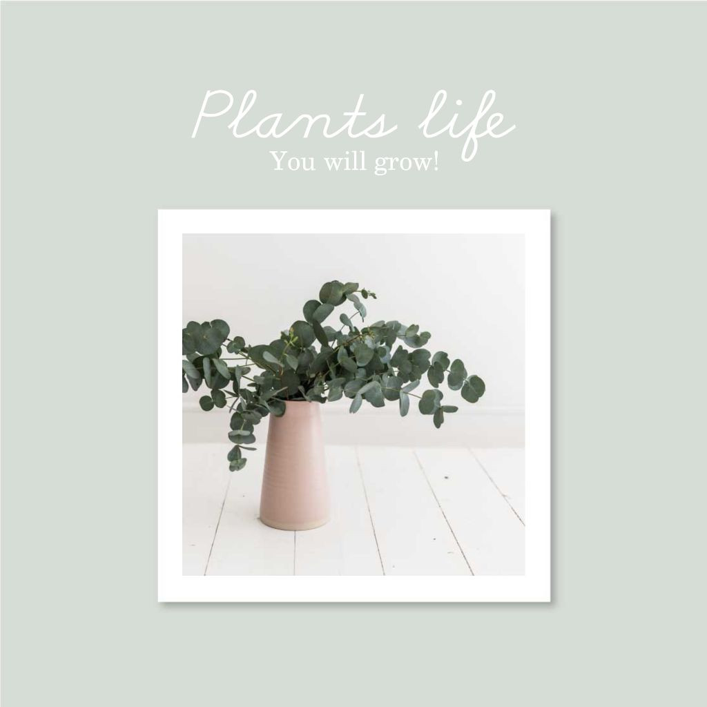 Template Elegant Greenery Home Decor Poster Design