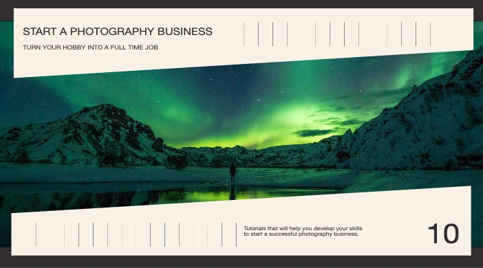 Template Capture the Night Green Aurora Poster Design