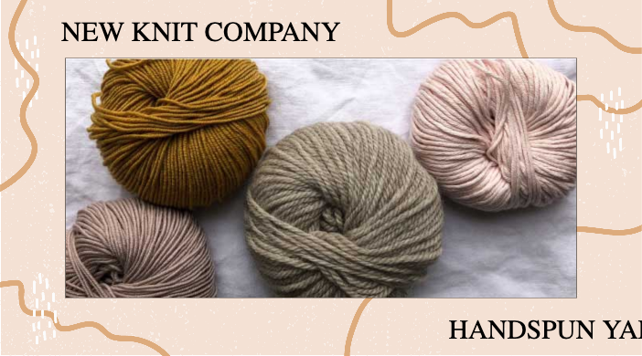 Cozy Handspun Yarn Ad with Warm Hues