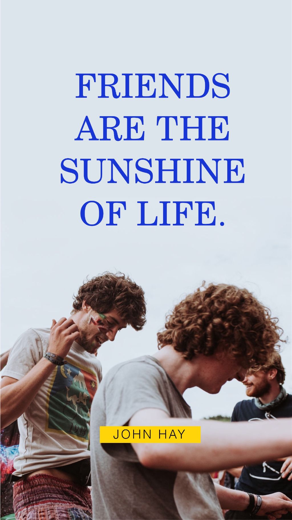 Blue Skies Friendship Quote Social Post