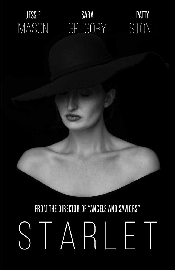 Template Chic Black Starlet Movie Poster Design