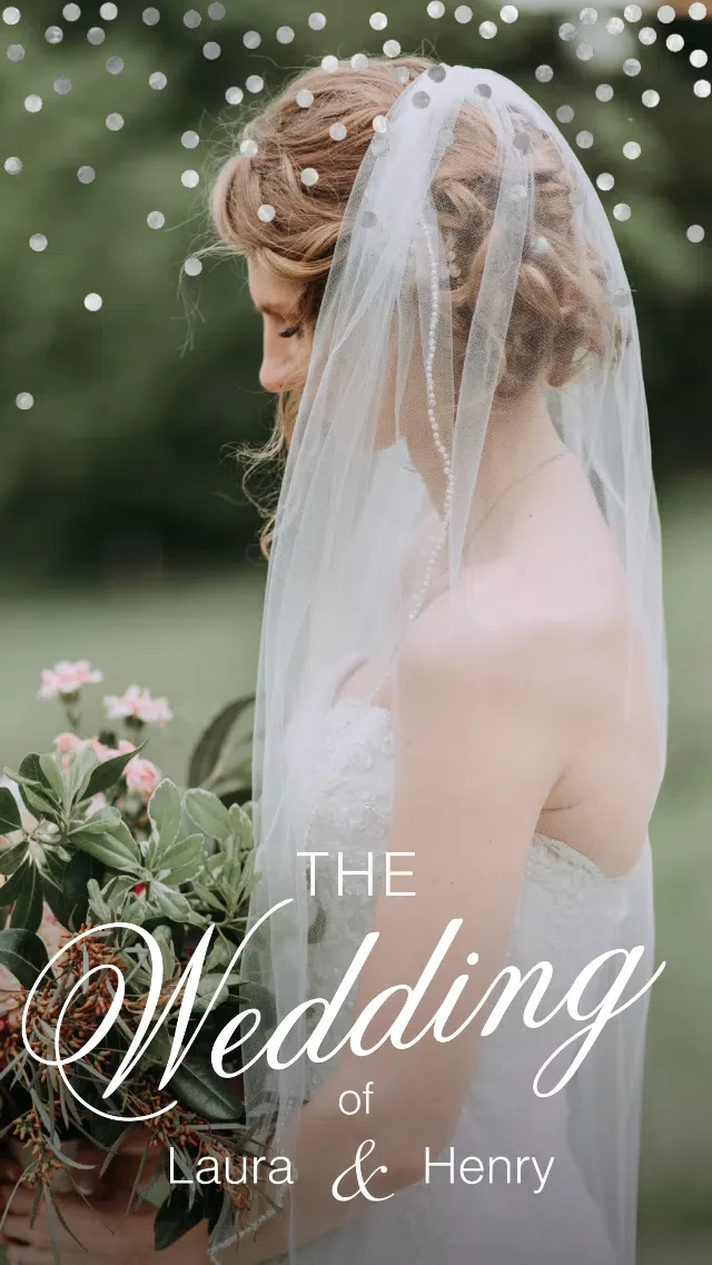 Template Elegant Wedding Invitation Poster in Soft Pastel