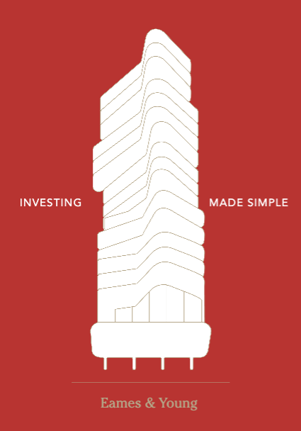 Template Red and White Modern Investing Ad Template