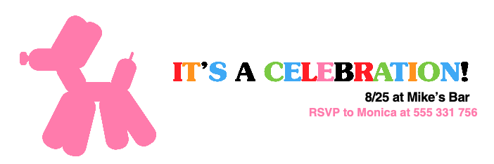 Template Vibrant Celebration Invitation Poster Design