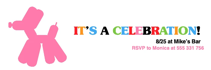 Template Vibrant Celebration Invitation Poster Design