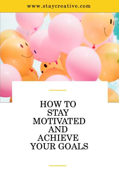 Bright Yellow Pink Motivation Poster Design