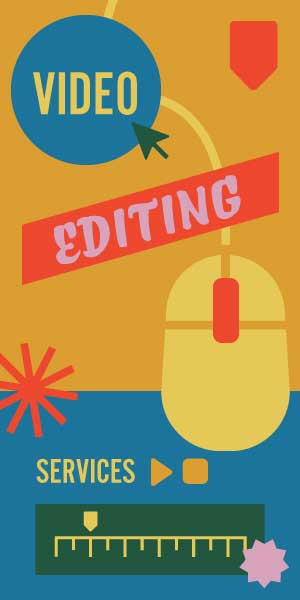 Creative Video Editing Services Poster Design