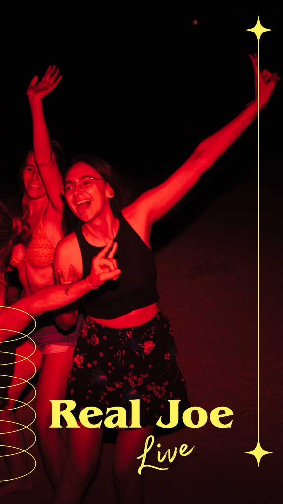 Template Vibrant Red Nightlife Event Poster Design