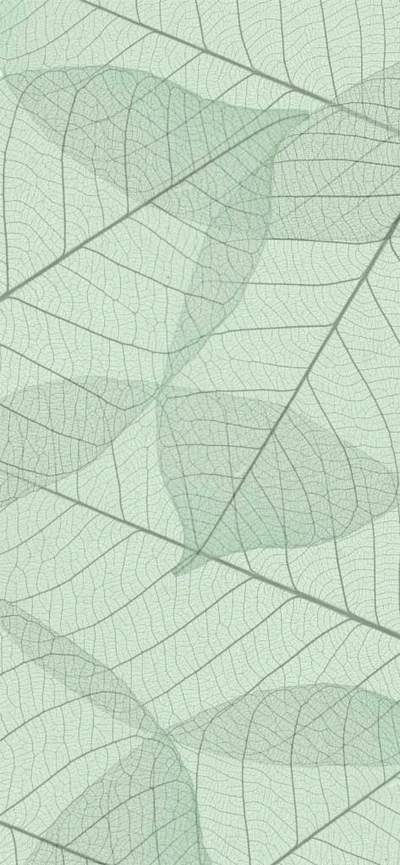 Template Sage Green Leafy Pattern Poster Design