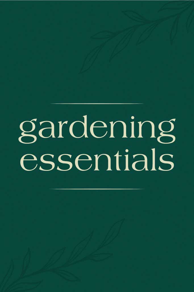 Elegant Green Gardening Essentials Poster